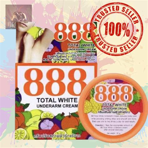 888 TOTAL WHITE UNDERARM CREAM /Deodorant .